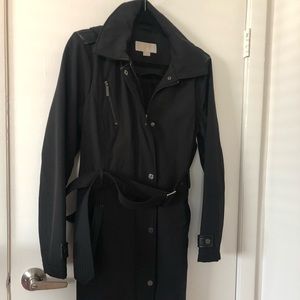 Michael Michael Kors lined tie waist trench coat